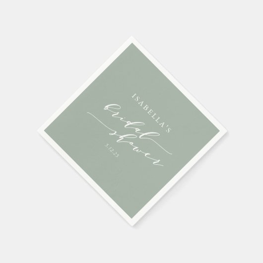 Minimalistisch Vrijgezellenfeest voor aangepaste o Servet (Hoek)