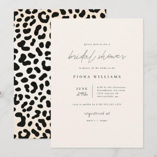 Minimalistisch Vrijgezellenfeest voor afdrukken op Kaart (Voorkant / Achterkant)