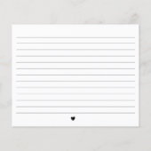 Minimalistisch Vrijgezellenfeest voor kalligrafie (Achterkant)