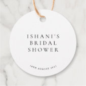 Minimalistisch Vrijgezellenfeest voor kalligrafie Bedankjes Labels (Achterkant)