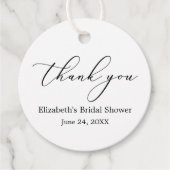 Minimalistisch Vrijgezellenfeest voor legankalligr Bedankjes Labels (Voorkant)