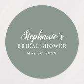 Minimalistisch Vrijgezellenfeest voor Sage Green e Labels (Design 1)