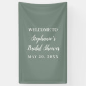 Minimalistisch Vrijgezellenfeest voor Sage Green e Spandoek