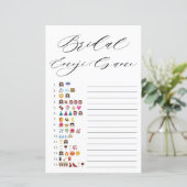 Minimalistisch Vrijgezellenfeest voor Typografie E (Staand voorkant)