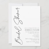 Minimalistisch Vrijgezellenfeest voor zwart-witscr Kaart (Voorkant)