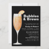 Minimalistisch Vrijgezellenfeest voor zwarte bubbe Kaart (Voorkant)