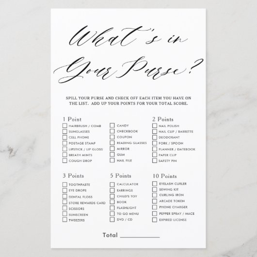 Minimalistisch Vrijgezellenfeest Wat zit er in je  (Voorkant)