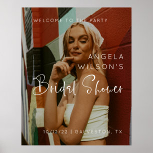 Minimalistisch Vrijgezellenfeest Welkomstteken voo Poster