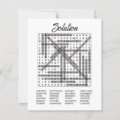 Minimalistisch Vrijgezellenfeest Word Zoeken Eenvo (Achterkant)