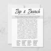 Minimalistisch Vrijgezellenfeest Word Zoeken Eenvo (Voorkant)