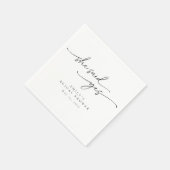 Minimalistisch Vrijgezellenfeest zei ze ja servett Servet (Hoek)