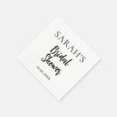 Minimalistisch Vrijgezellenfeesten servet (Hoek)