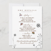 Minimalistisch vrijgezellenweekend kaart (Achterkant)