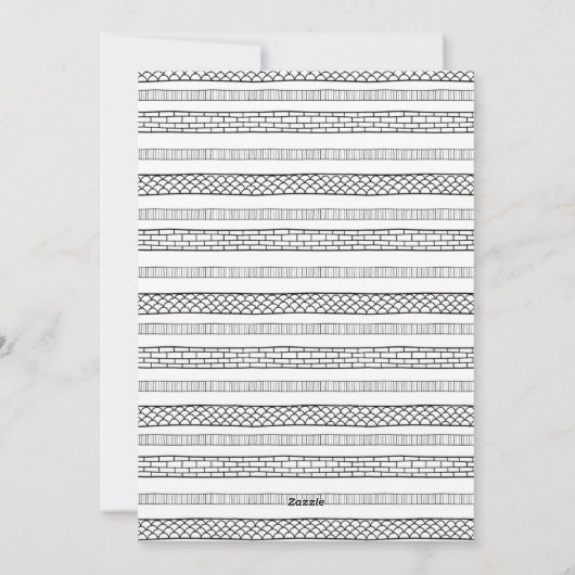 Minimalistisch Vrolijk Alles Kerstmis Feestdagenkaart (Achterkant)