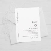 Minimalistisch, waar voor altijd de huwelijksuitno kaart