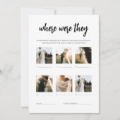 Minimalistisch waar waren ze Vrijgezellenfeest spe Kaart (Voorkant)