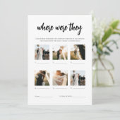 Minimalistisch waar waren ze Vrijgezellenfeest spe Kaart (Staand voorkant)