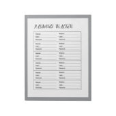 Minimalistisch wachtwoord tracker logboek notitieblok (Linkerzijde)