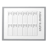 Minimalistisch wachtwoord tracker logboek notitieblok (Voorkant)