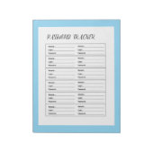 Minimalistisch wachtwoord tracker logboek notitieblok (Linkerzijde)