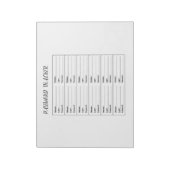 Minimalistisch wachtwoord tracker logboek notitieblok (Linkerzijde)