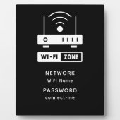 Minimalistisch wachtwoord voor eenvoudige WiFi-zon Fotoplaat (Voorkant)