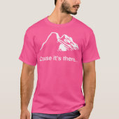 Minimalistisch wandelen bergbeklimmen boulderen t-shirt (Voorkant)