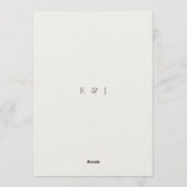 Minimalistisch | Warm Wit Kaart (Achterkant)