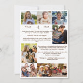 minimalistisch wat een jaar foto-inklage kerst feestdagenkaart (Voorkant)