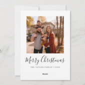 minimalistisch wat een jaar foto-inklage kerst feestdagenkaart (Achterkant)