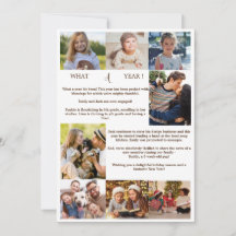 minimalistisch wat een jaar foto-inklage kerst