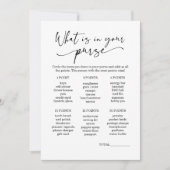 Minimalistisch Wat zit er in je portemonnee Vrijge Kaart (Voorkant)