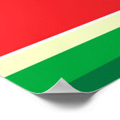 Minimalistisch watermeloen poster (Hoek)