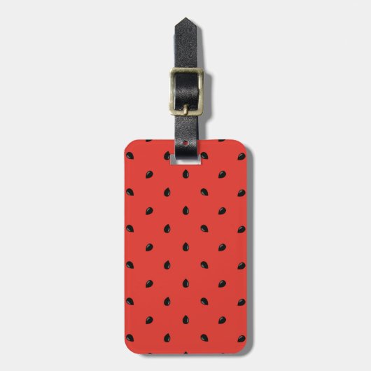 Minimalistisch watermeloenslot bagagelabel (Voorkant verticaal)