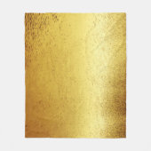 Minimalistisch wateroppervlak van Golden shimmery- Fleece Deken (Voorkant)
