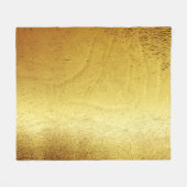 Minimalistisch wateroppervlak van Golden shimmery- Fleece Deken (Voorkant (Horizontaal))