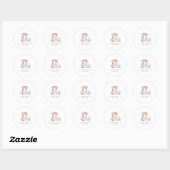 Minimalistisch | WATERVERF | Bakkerij | Categorie Ronde Sticker (Vel)