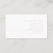 Minimalistisch | WATERVERF | Bakkerij | Catere | C Visitekaartje (Achterkant)