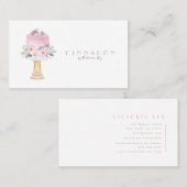 Minimalistisch | WATERVERF | Bakkerij | Catere | C Visitekaartje (Voorkant / Achterkant)