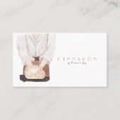 Minimalistisch | WATERVERF | Bakkerij | Caterer Bu Visitekaartje (Voorkant)