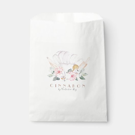 Minimalistisch | WATERVERF | Bakkerij | Zitplaats Bedankzakje (Voorkant)