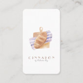 Minimalistisch | WATERVERF | Bakkerij | Zitplaats Visitekaartje (Voorkant)