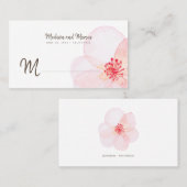 Minimalistisch + Waterverf Bloemen Trouwplaats Kaa Plaatskaartje (Voorkant / Achterkant)