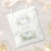 Minimalistisch Waterverf gebladerte dank u Bedankzakje (Geknipt)