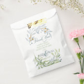 Minimalistisch Waterverf gebladerte dank u Bedankzakje (Gezegeld)