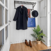 Minimalistisch waterverf monogram F Docent Crossbody Tas