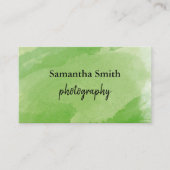 Minimalistisch waterverf penseel visitekaartje (Voorkant)