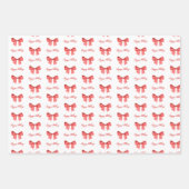 Minimalistisch Waterverf Prettige feestdagen rood Inpakpapier Vel (Voorkant 3)