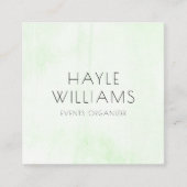 Minimalistisch Waterverf vierkant Visitekaartje (Voorkant)