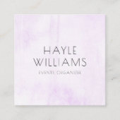 Minimalistisch Waterverf vierkant Visitekaartje (Voorkant)